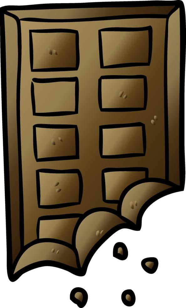 cartoon bar of chocolate vector