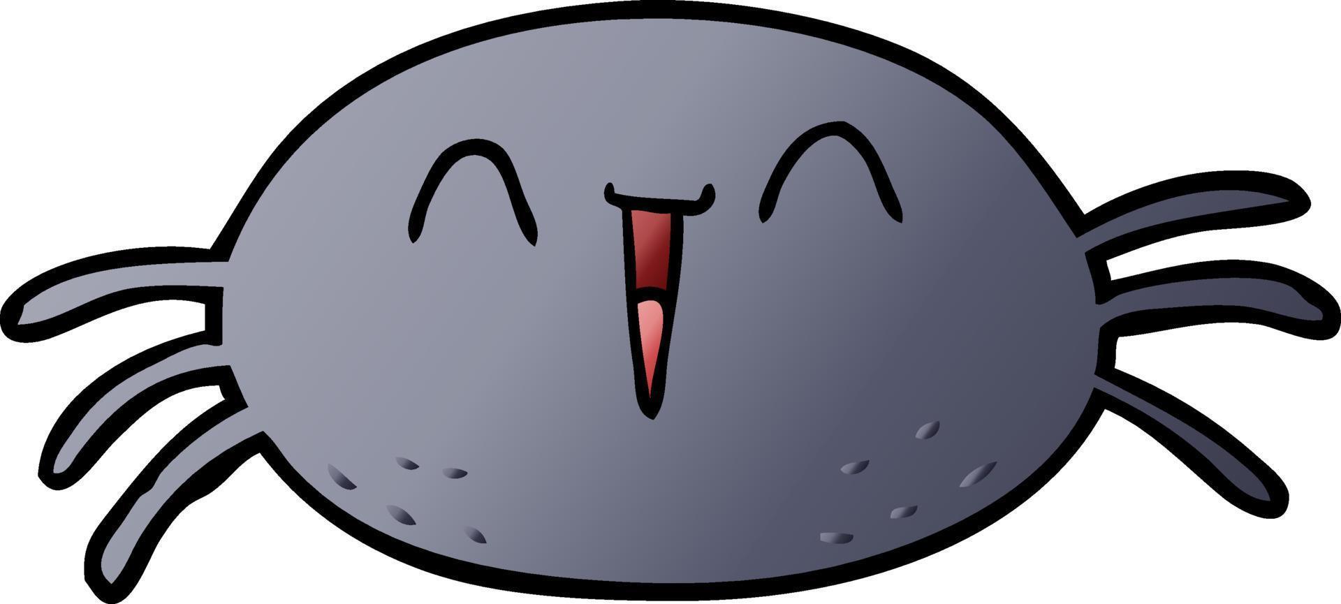 cartoon halloween spider vector