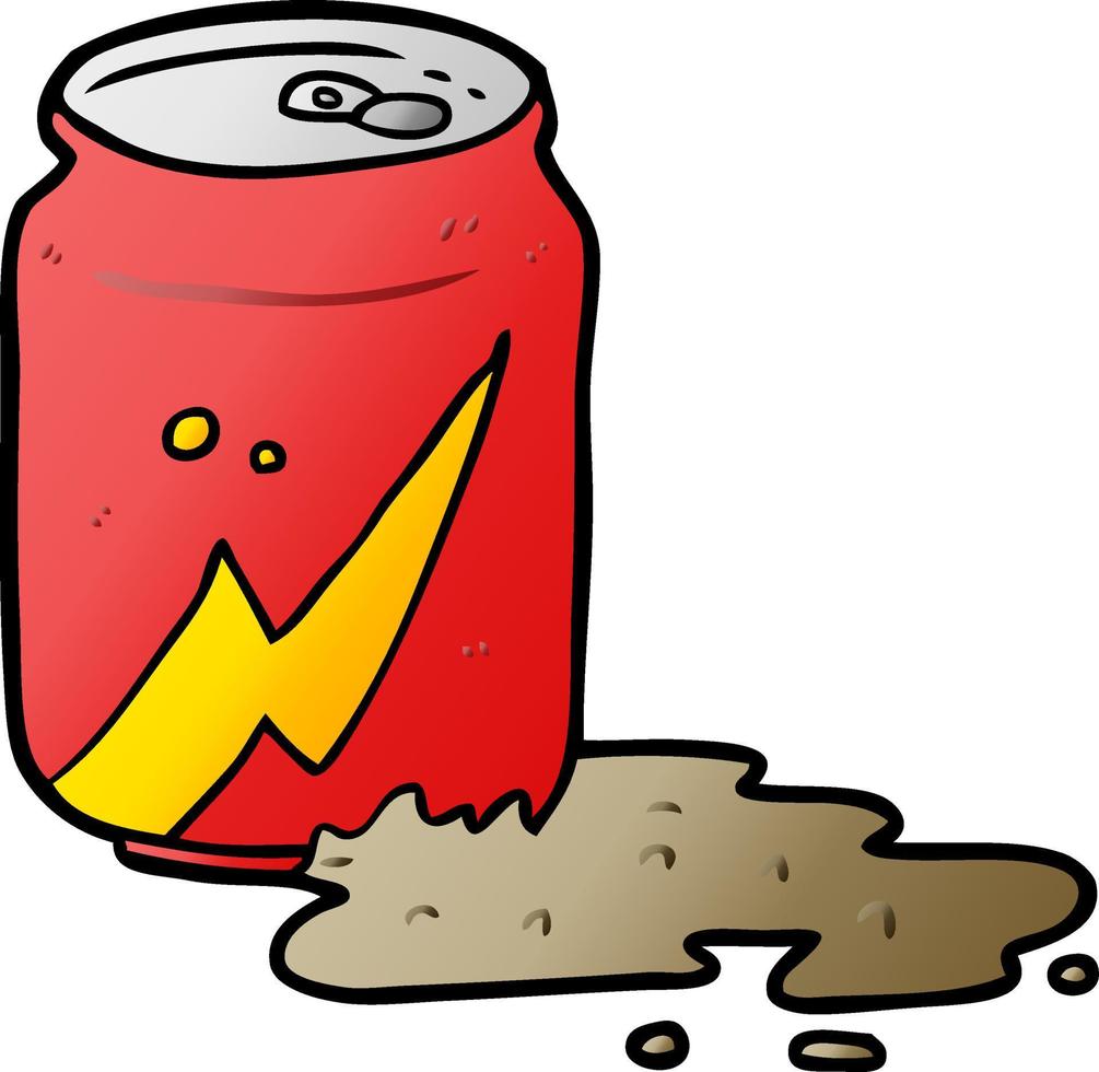 cartoon can of soda vector