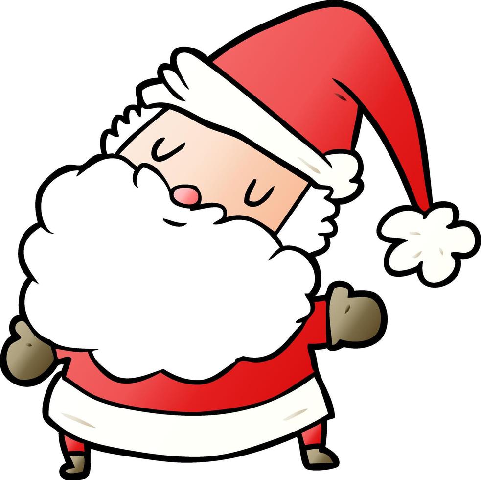 dibujos animados de santa claus vector