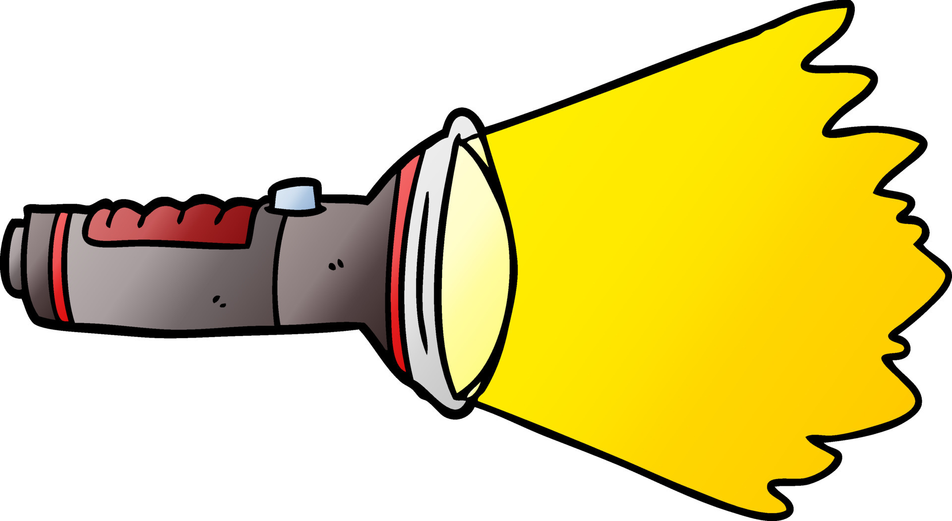 flashlight shining clipart