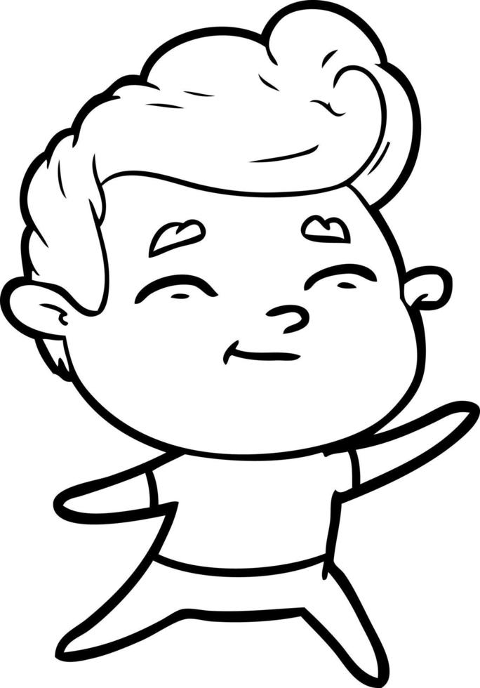 happy cartoon man vector