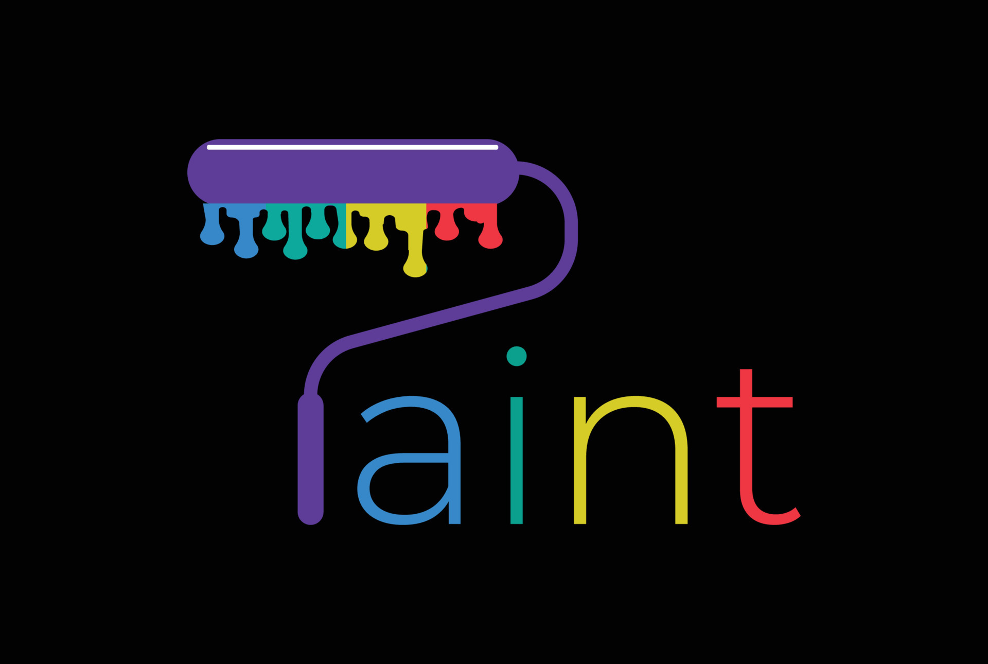 Color Paint Roll Type Font Text Word Letter Logo Design Vector 12399041