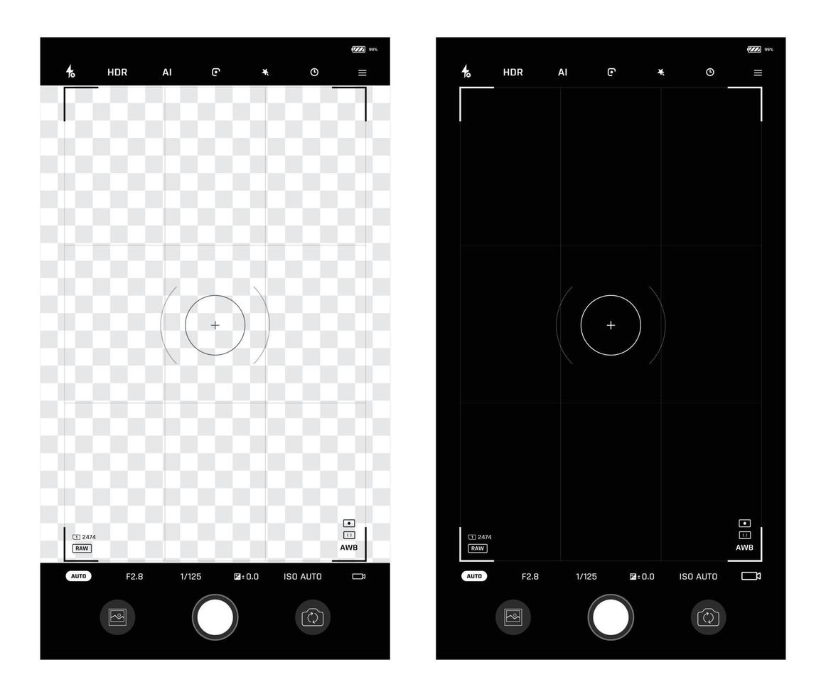 Smart phone camera user interface 001 vector