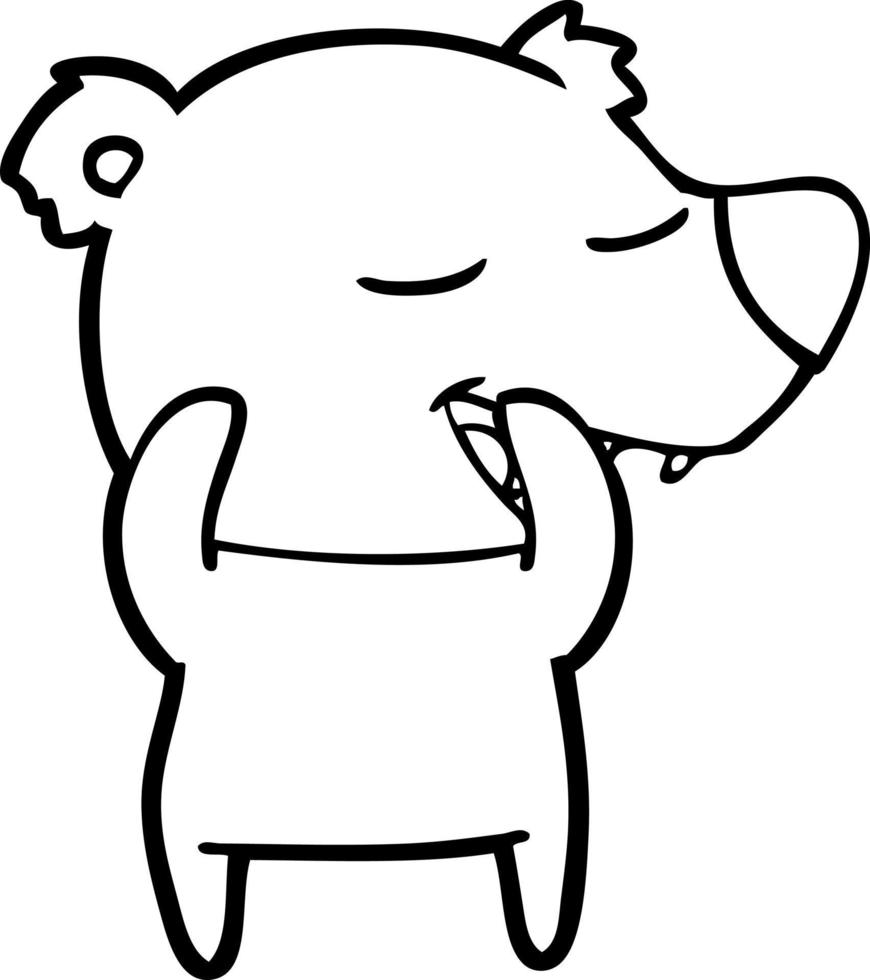 cartoon polar bear vector