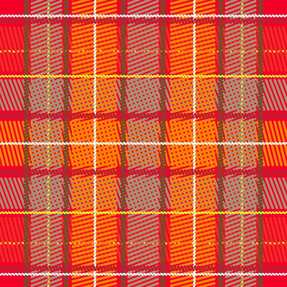 Tartan plaid pattern seamless vector background. Multicolored for flannel shirt, blanket, throw, or other modern textile design. Herringbone woven texture.