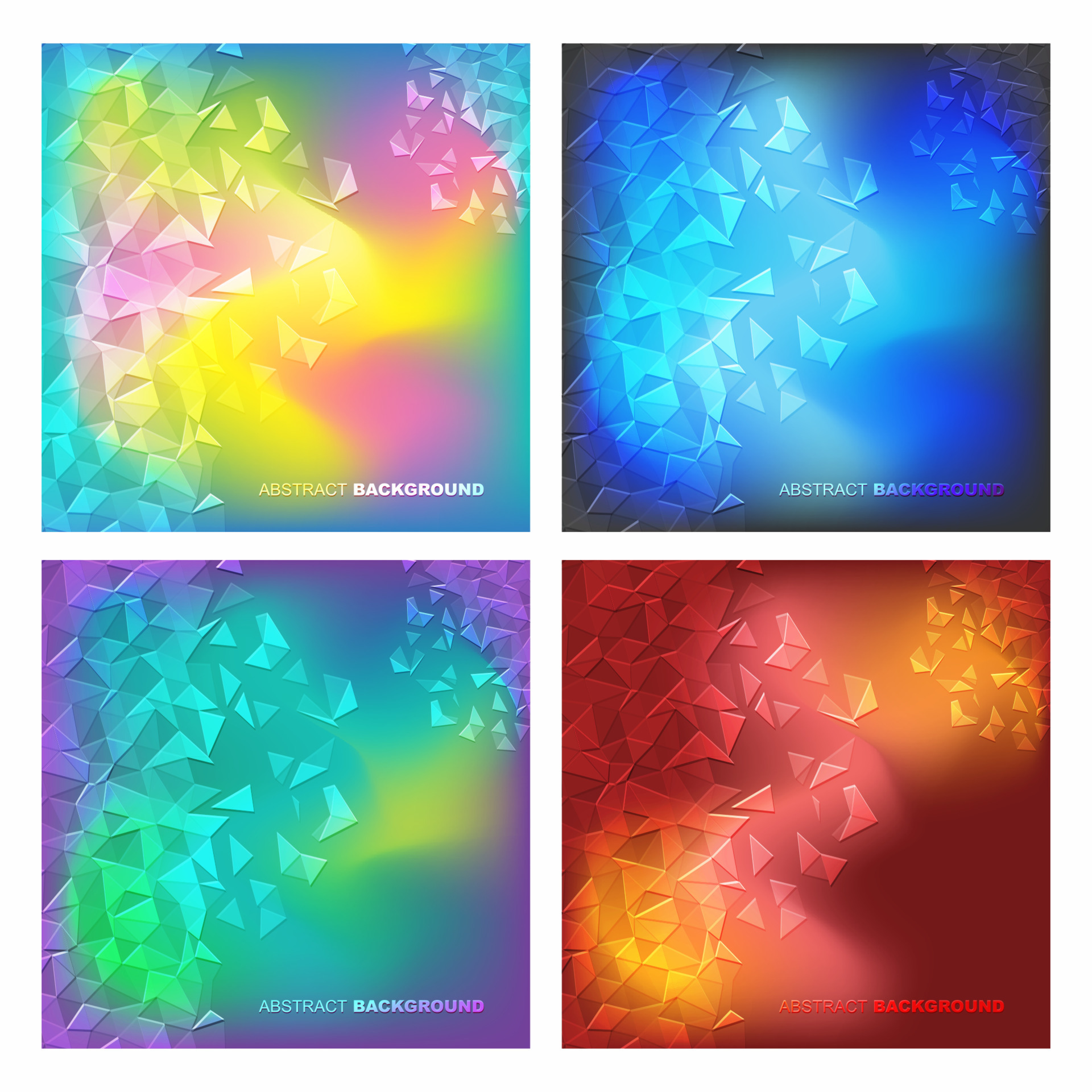 Abstract Geometric backgrounds. Polygonal vector design. 12399929