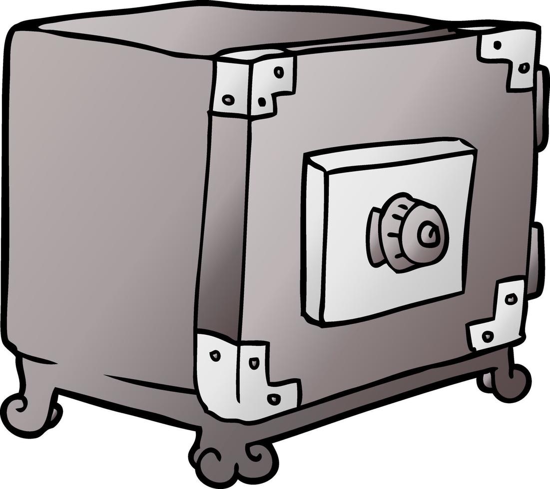 cartoon traditional safe vector
