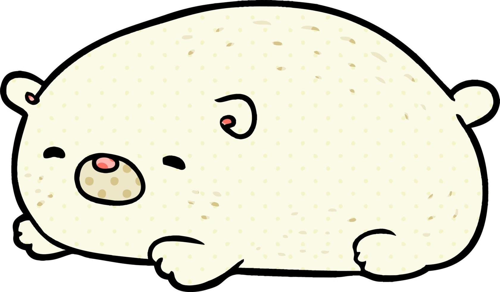 cute cartoon polar bear vector
