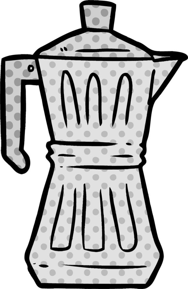 cartoon espresso maker vector