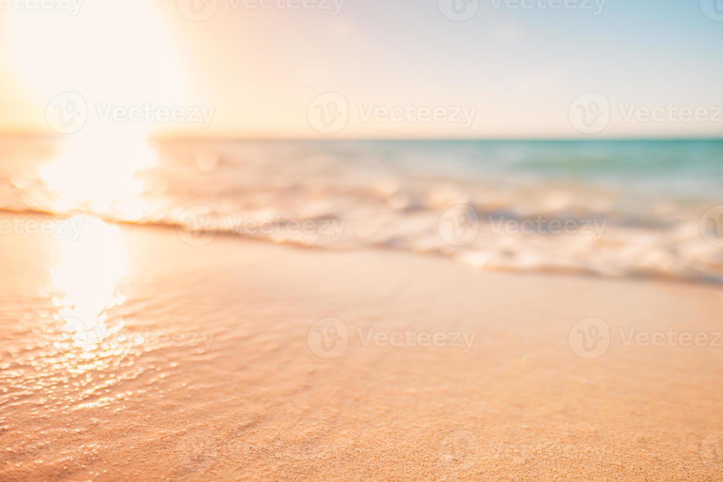 Closeup waves and sea sand, paradise beach landscape. Inspire ...