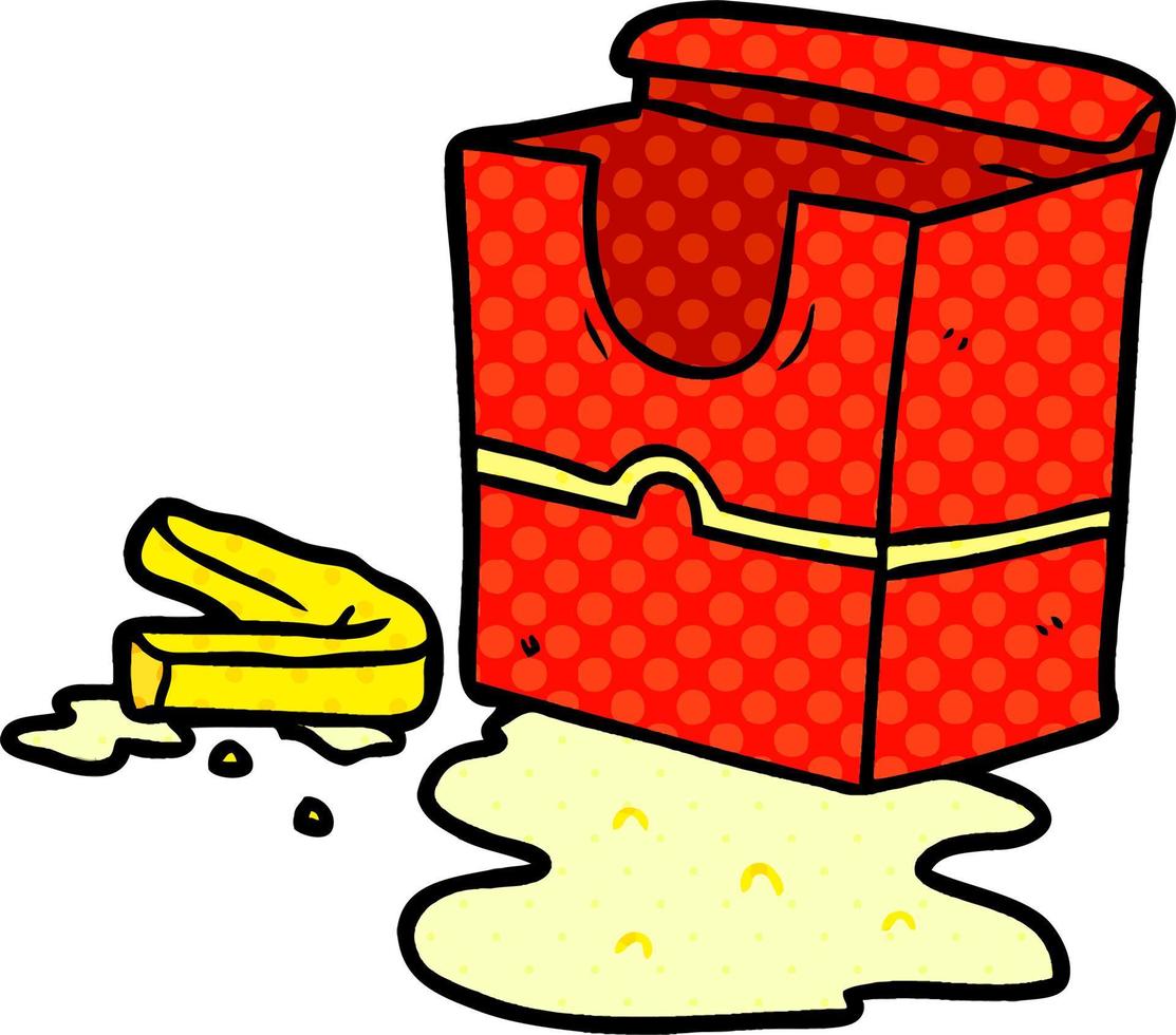 cartoon empty box of fries 12401055 Vector Art at Vecteezy