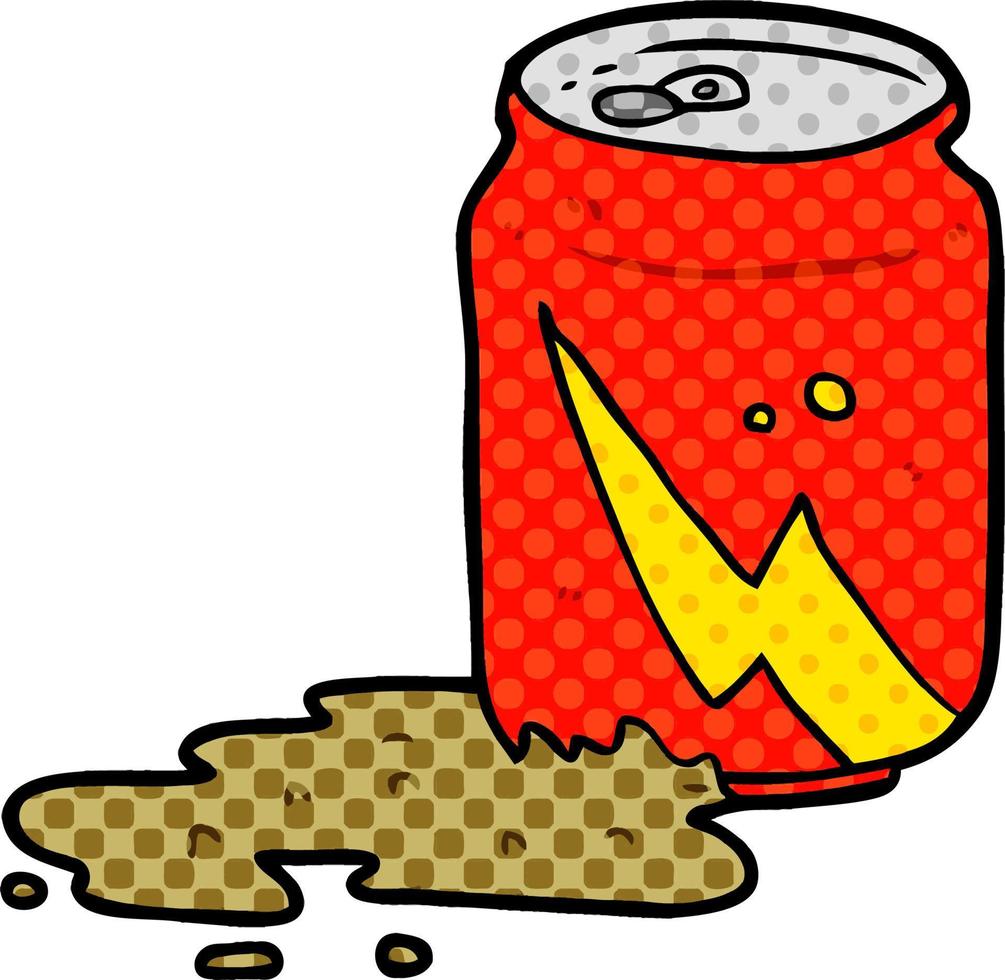 cartoon can of soda vector