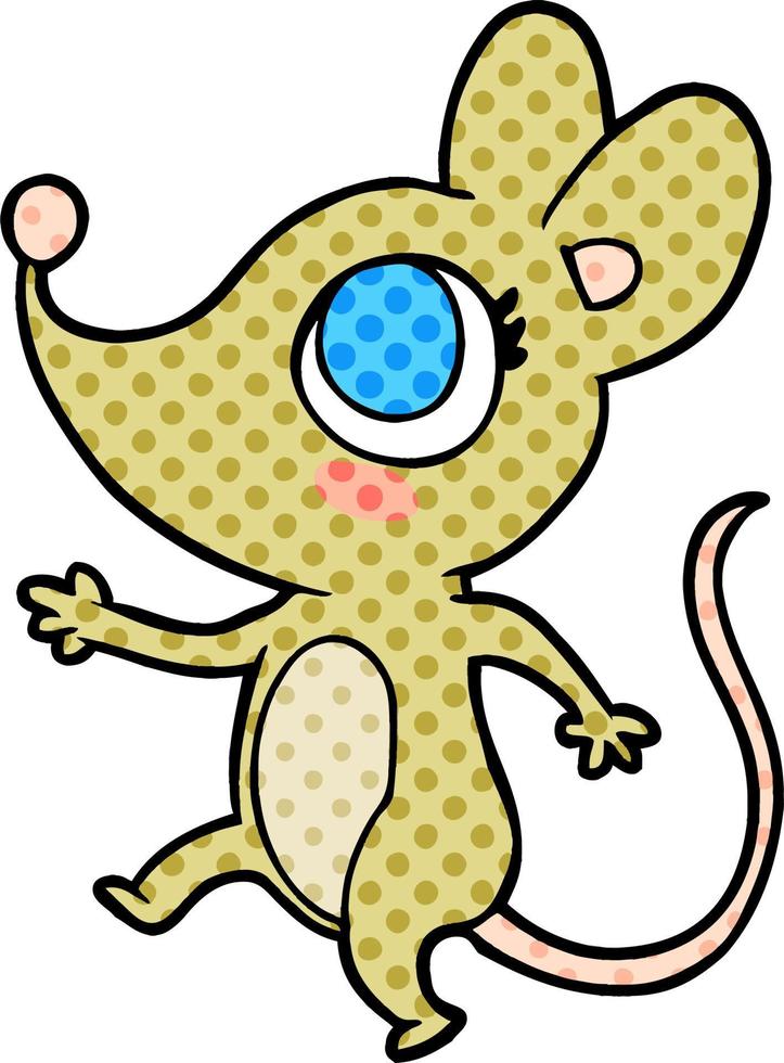 cute cartoon mouse vector