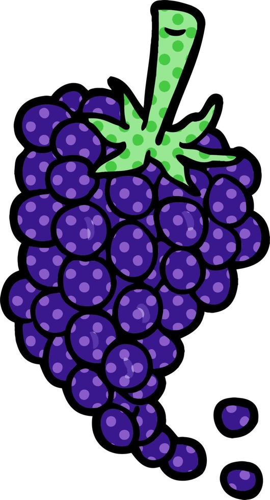 cartoon bunch of grapes vector