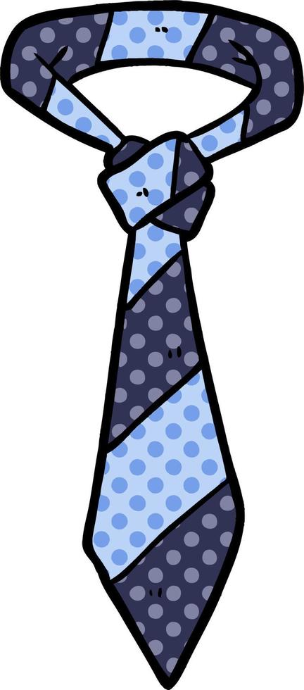 cartoon striped office tie vector