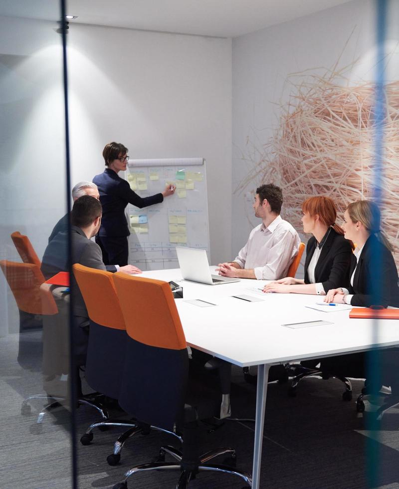 business people group on meeting photo