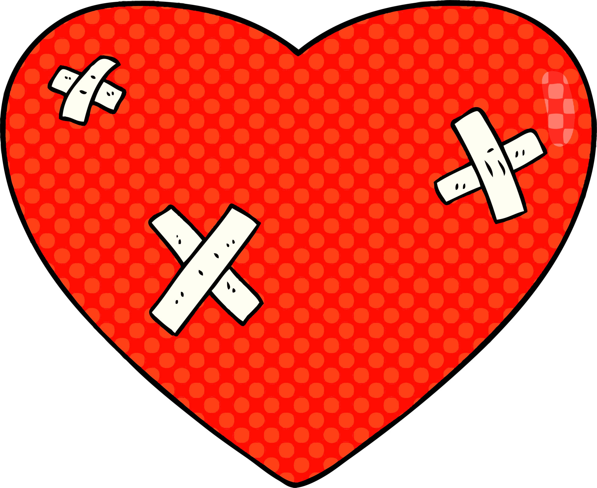 Beat Up Heart Clipart