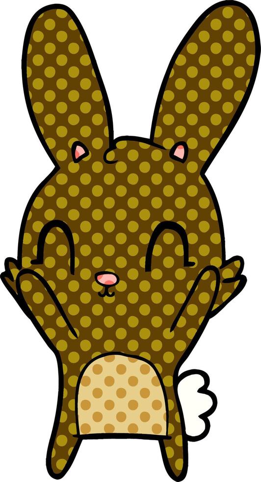 cute cartoon rabbit vector