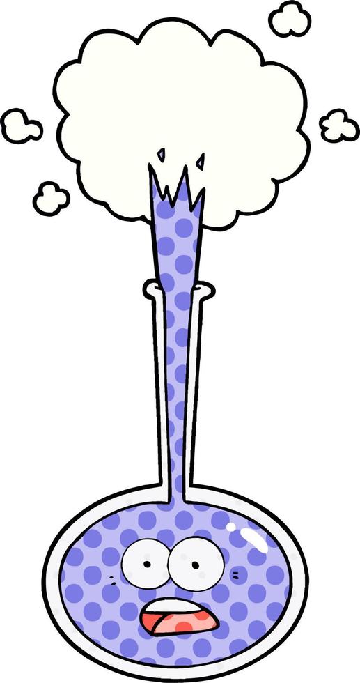 cartoon science accident vector