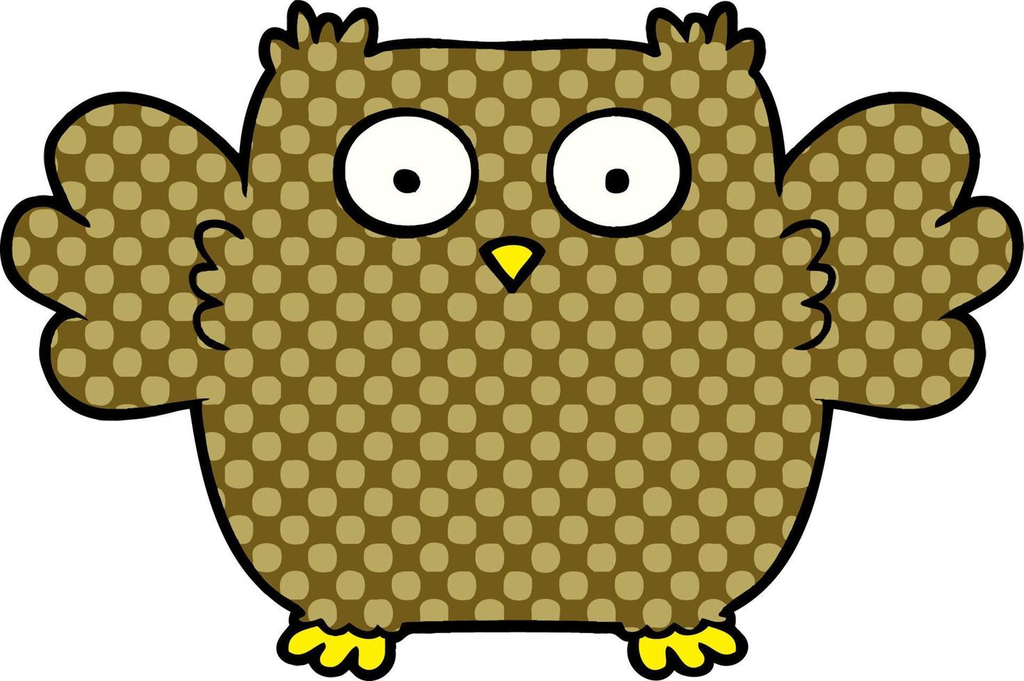 cute cartoon owl vector