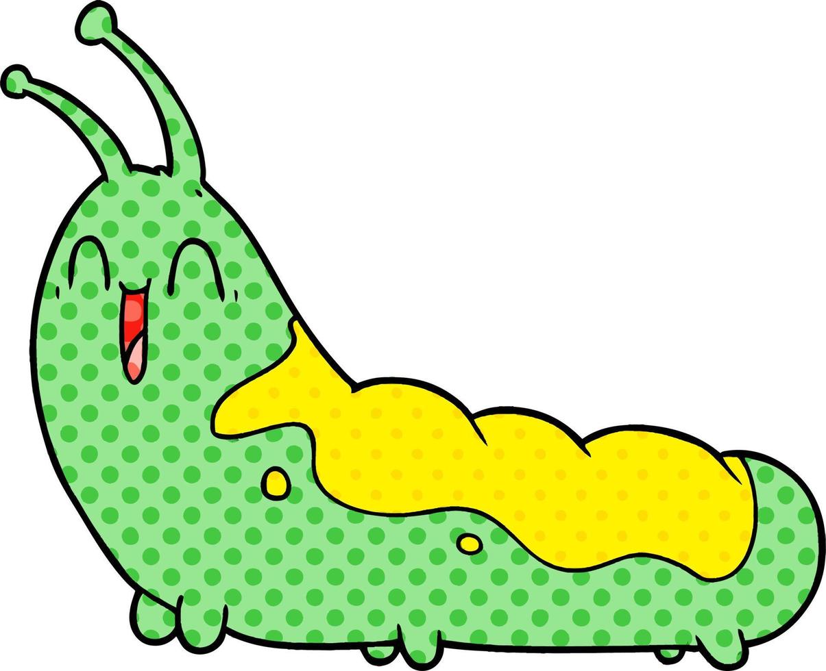 funny cartoon caterpillar vector