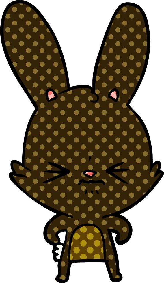 cute cartoon rabbit vector