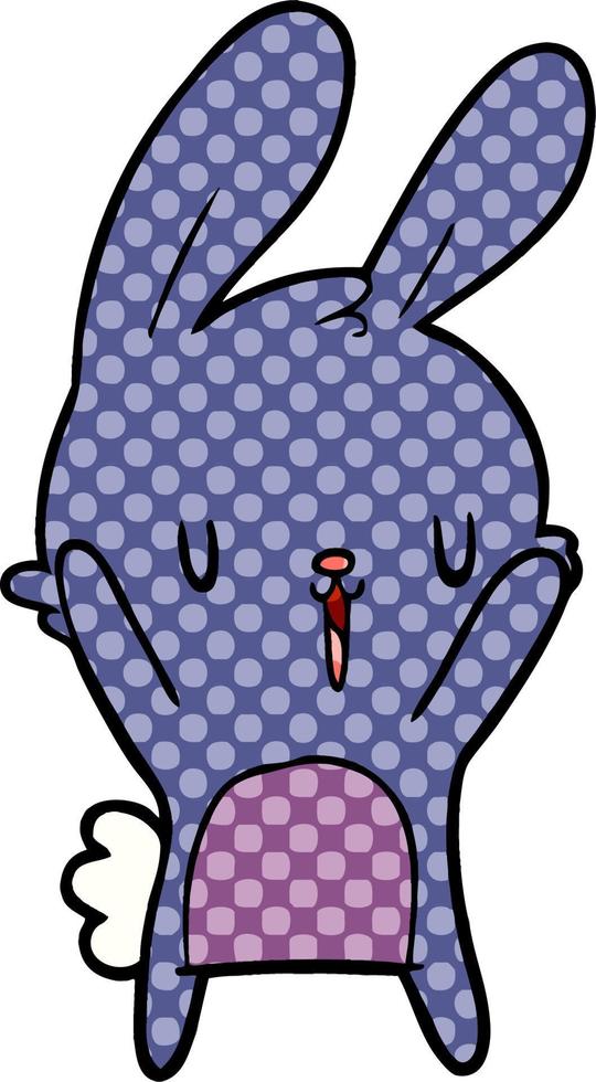 cute cartoon rabbit vector