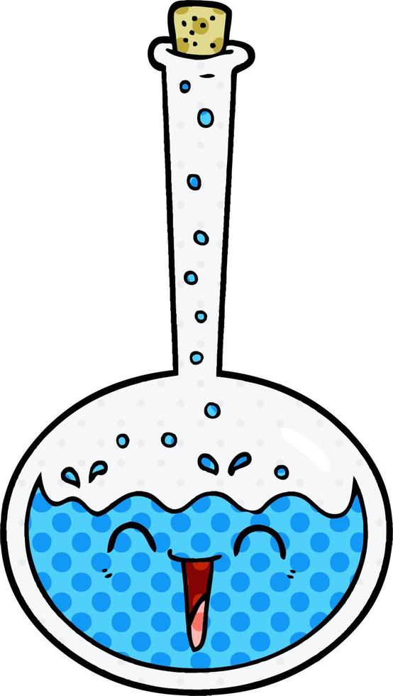 cartoon chemical potion vector