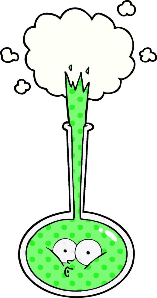 cartoon science experiment vector