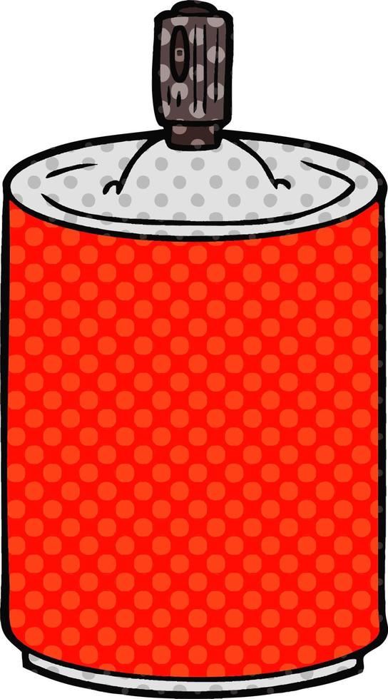 cartoon aerosol spray can vector