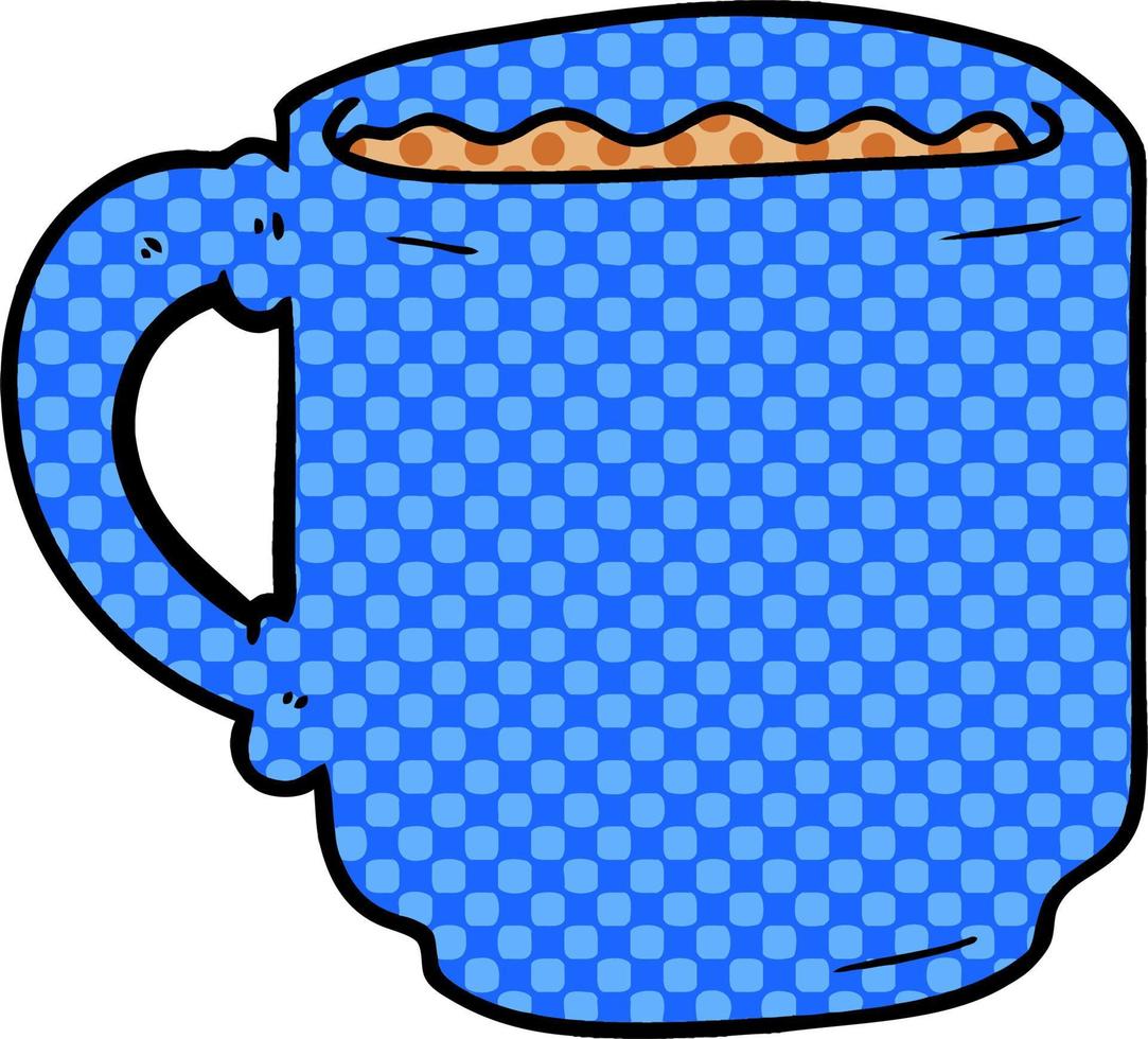 taza de café de dibujos animados vector