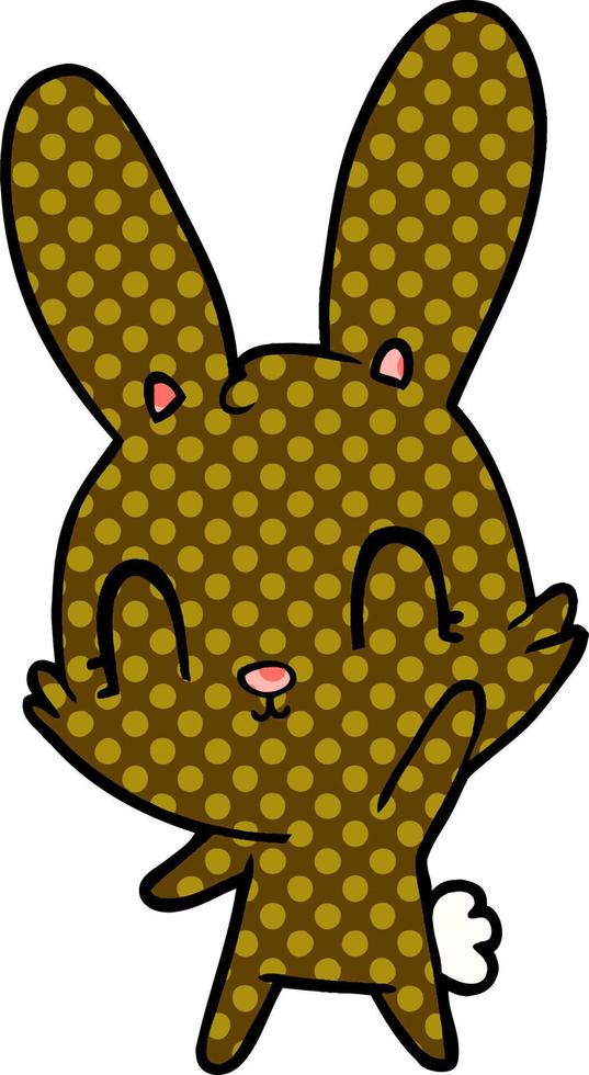 cute cartoon rabbit vector