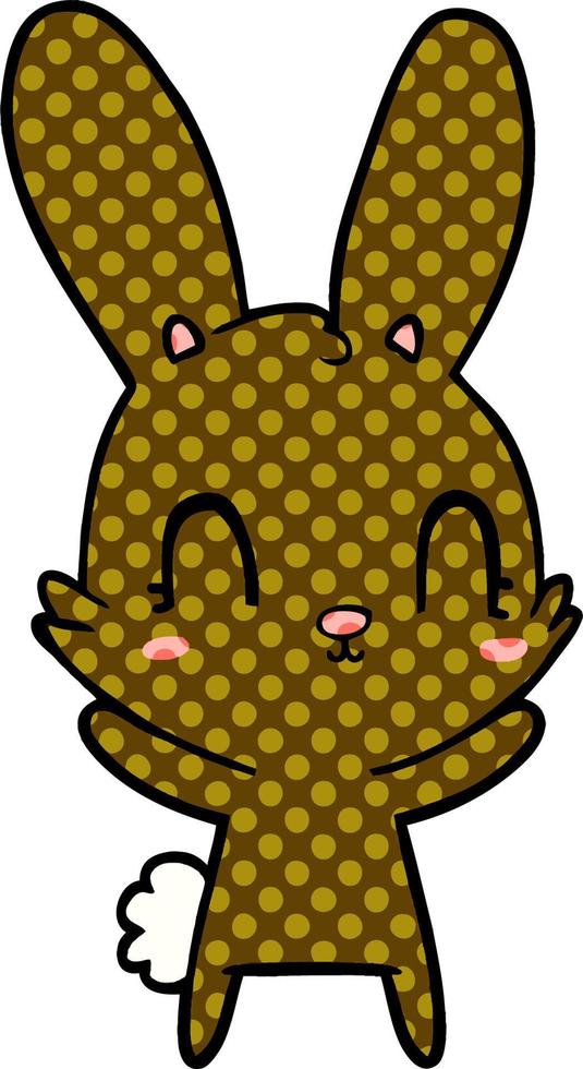 cute cartoon rabbit vector