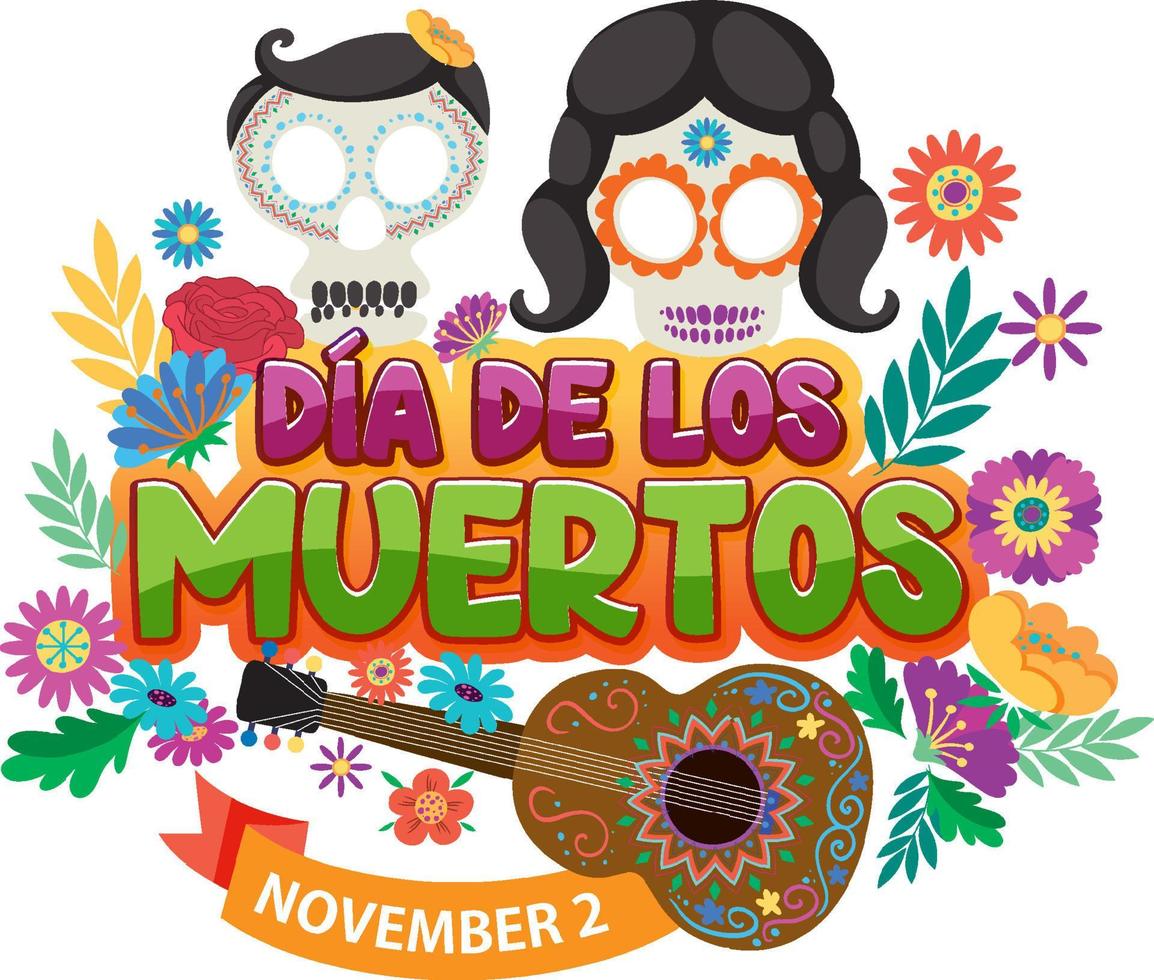 Day of the Dead banner design vector