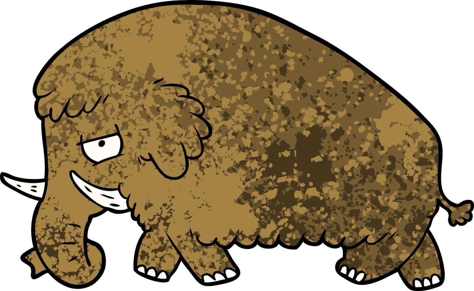 mamut de dibujos animados de vector