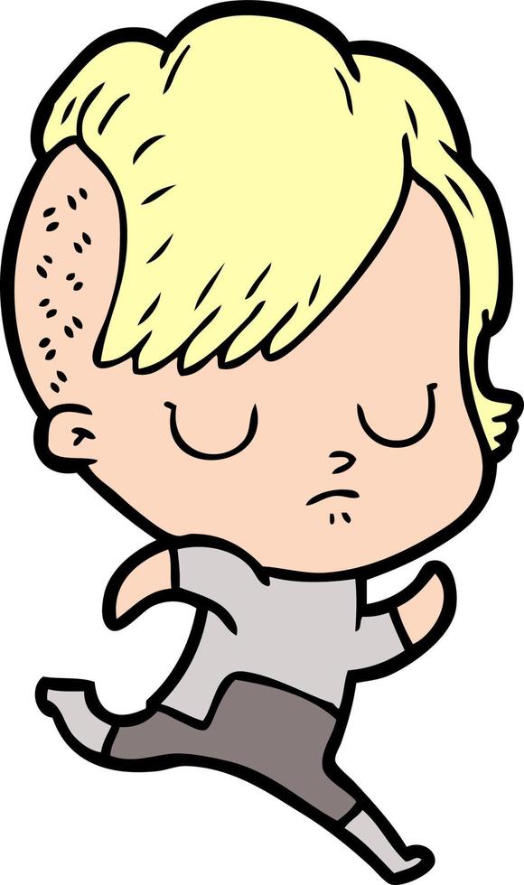 Vector cartoon woman