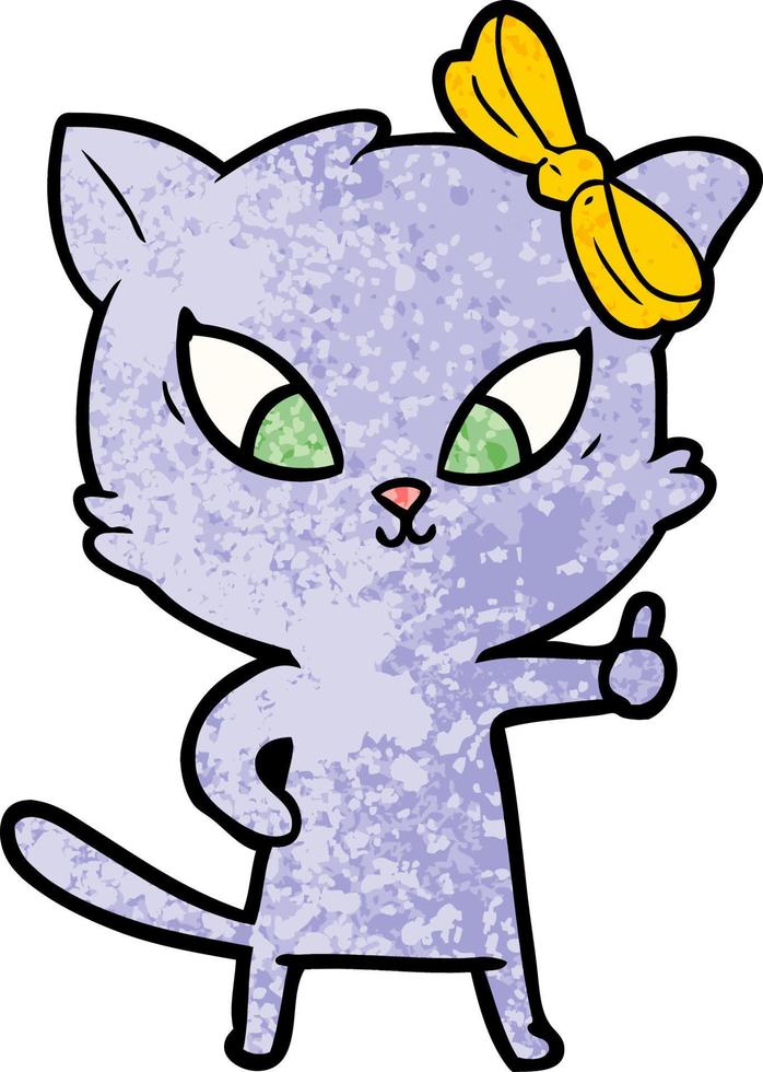 Vector cartoon cat