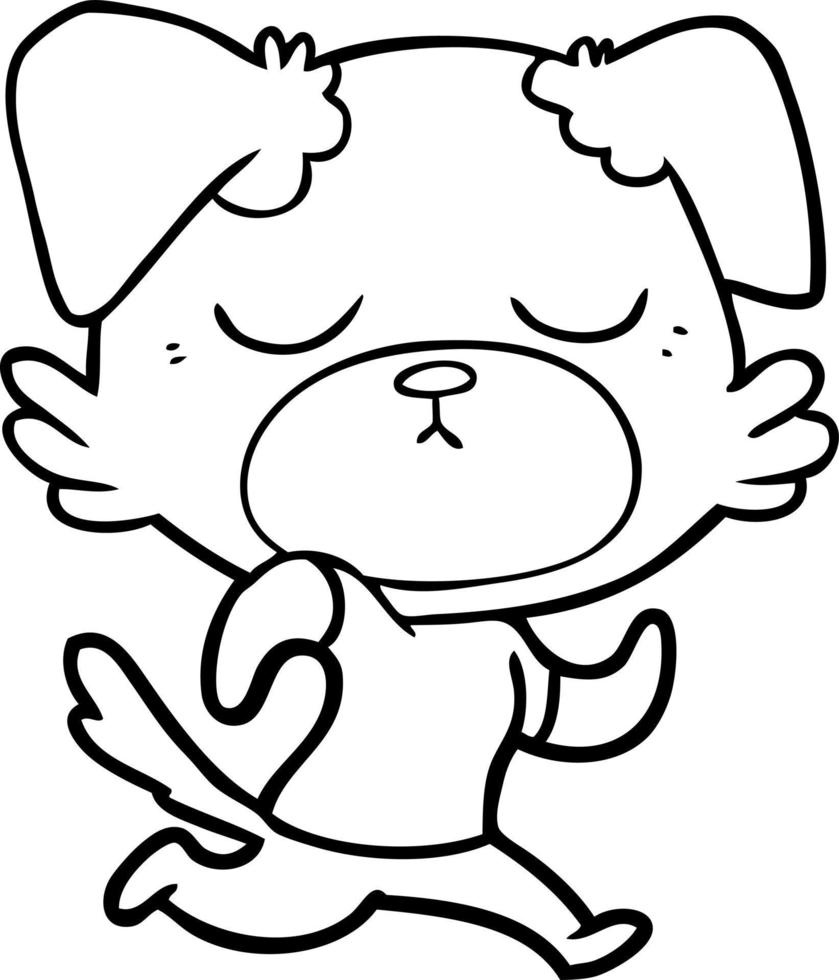 cute cartoon dog vector