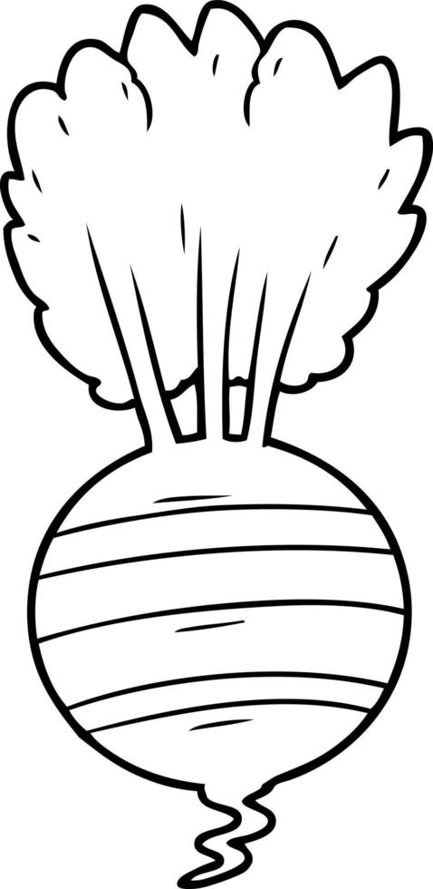 cartoon root vegetable vector