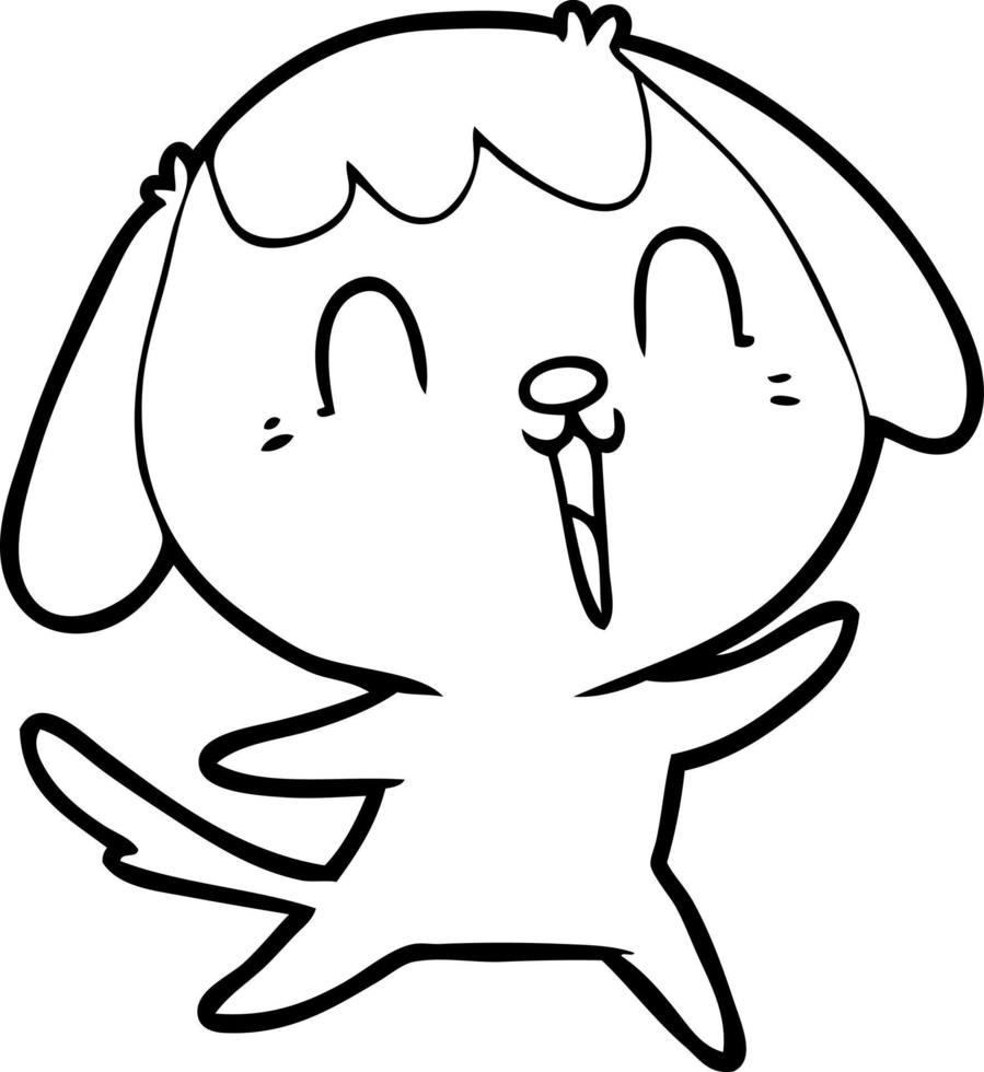 cute cartoon dog vector