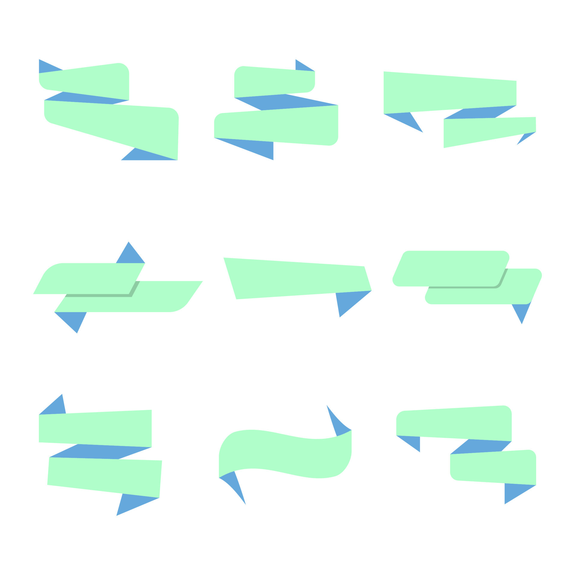 Flat Abstract Ribbon collection 12405353 Vector Art at Vecteezy