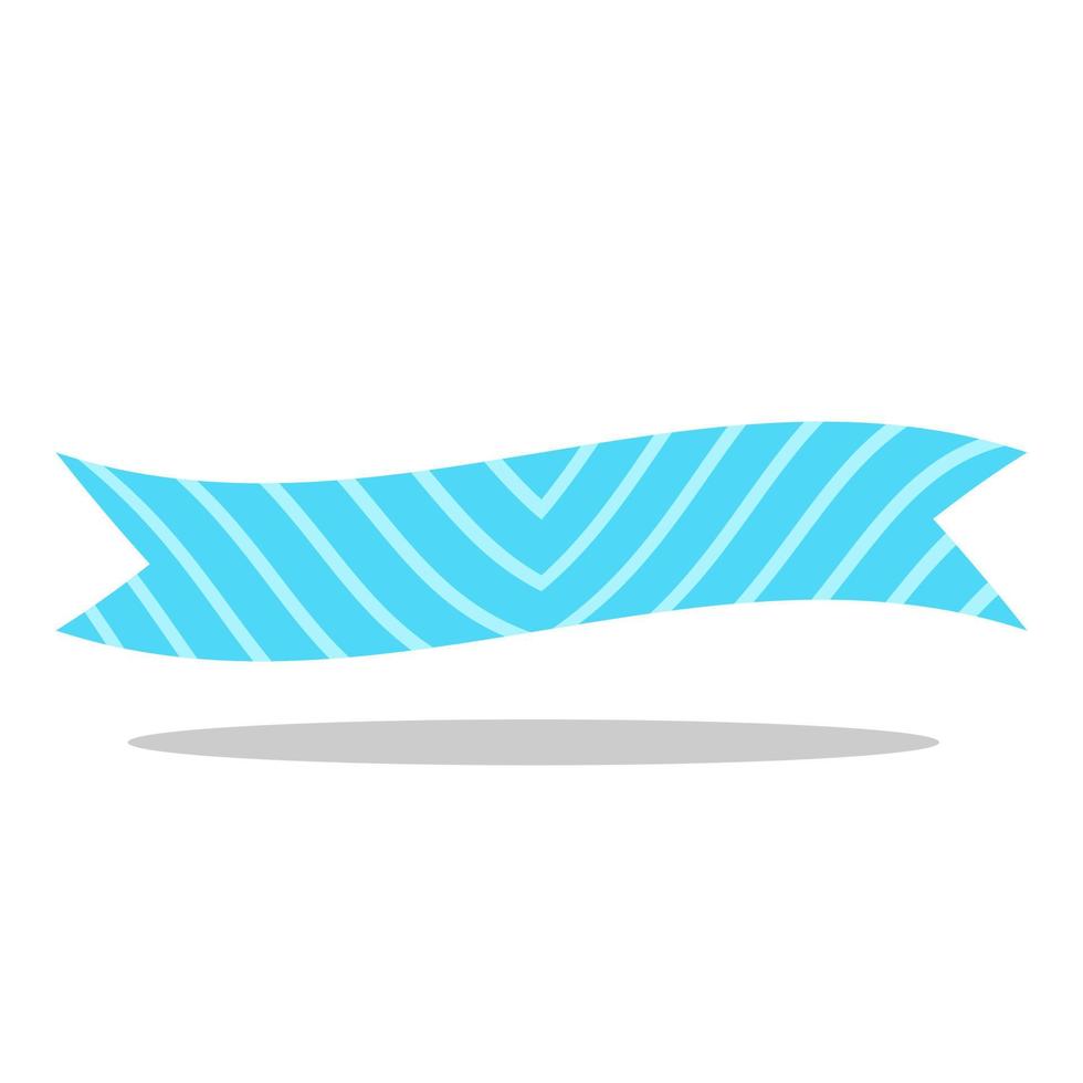 flat striped blue empty label vector