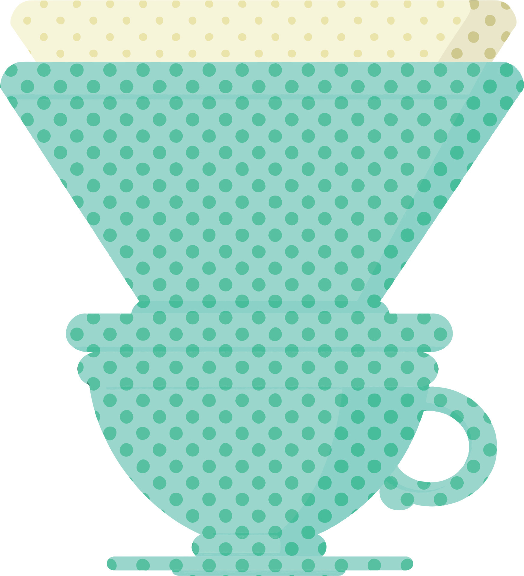 Flat colour illustration of a filter coffee cup 12405455 Vector Art at