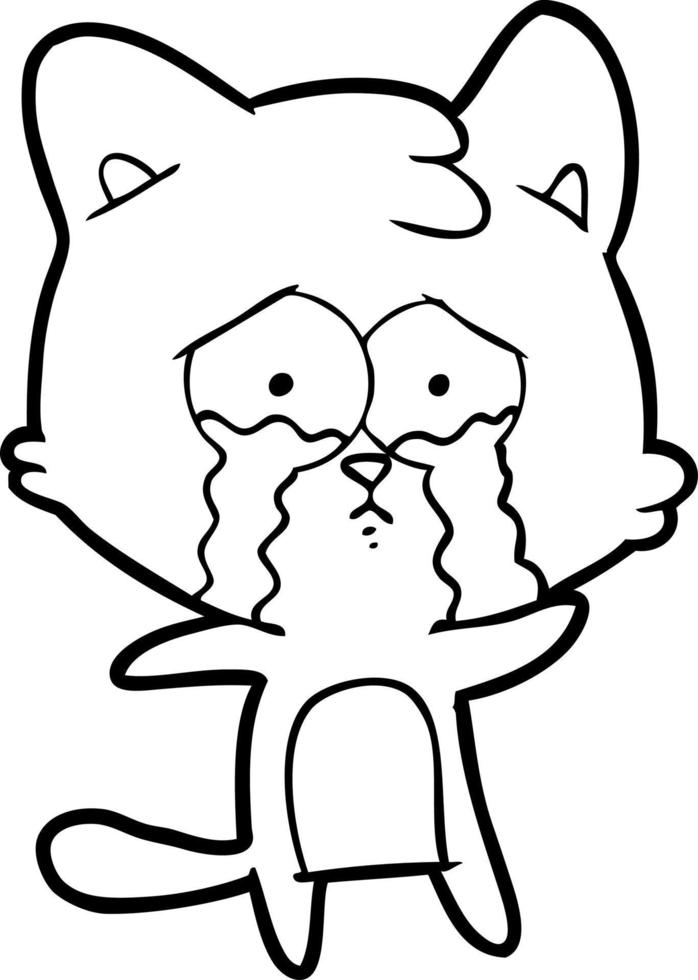 cartoon cat character vector