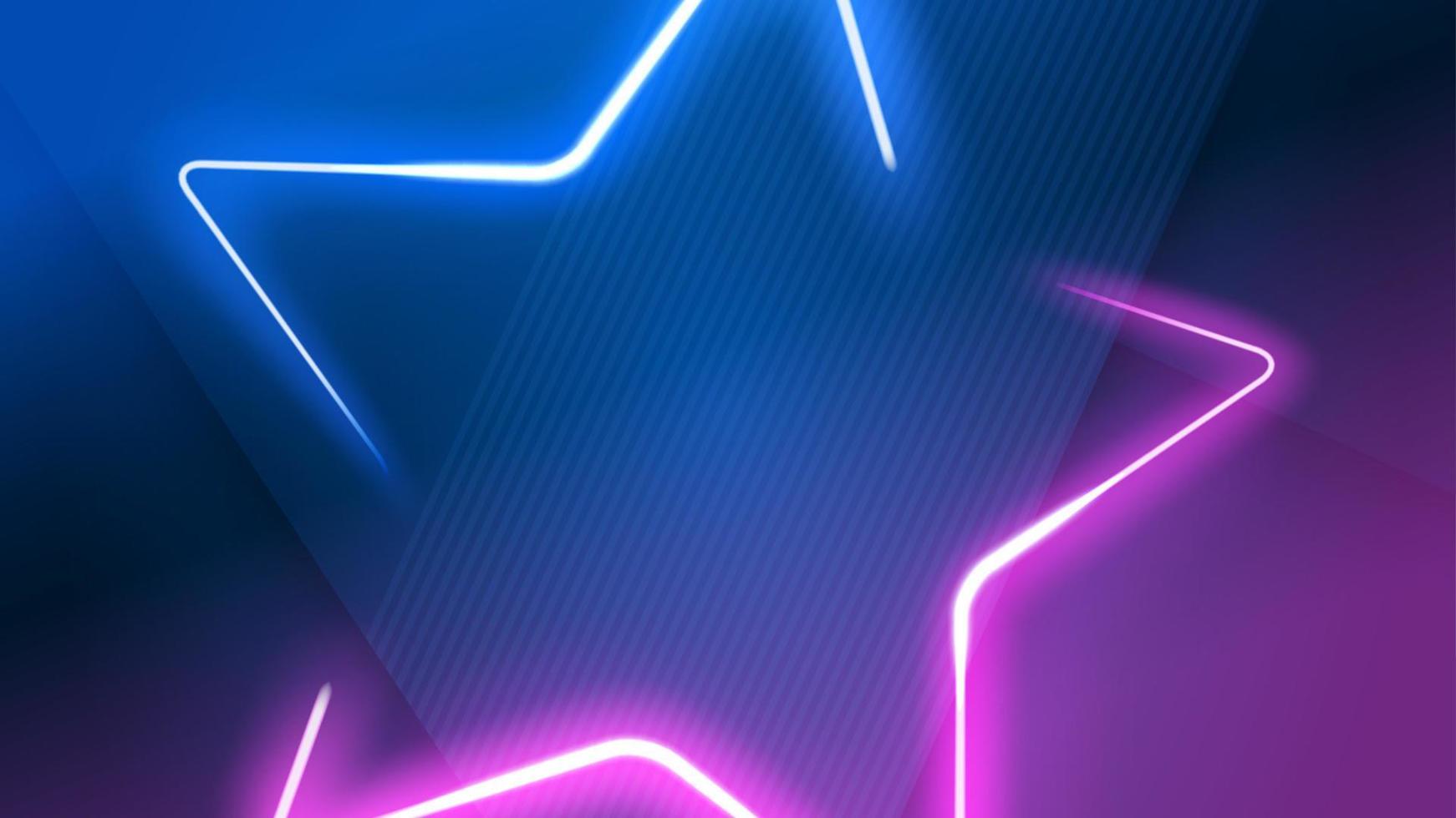 Light Trail Background, Elegant Violet Star Line. Widescreen Vector Illustration