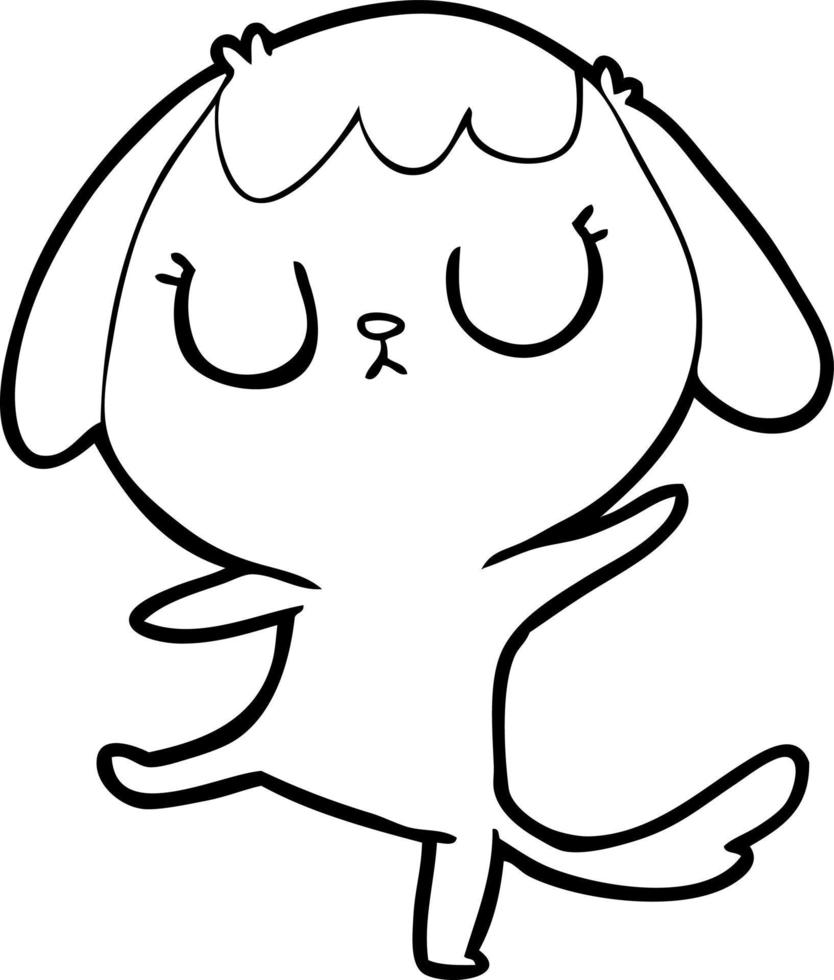 cute cartoon dog vector