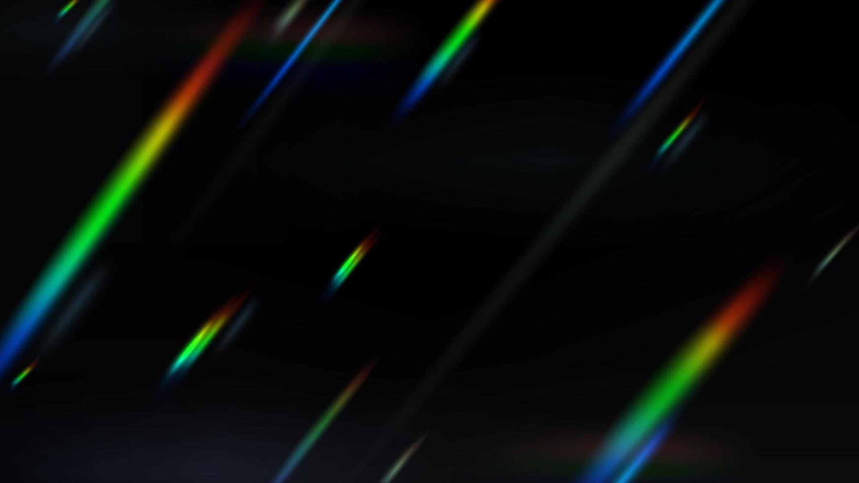 Abstract dynamic rays of light on dark background. Vector illustration