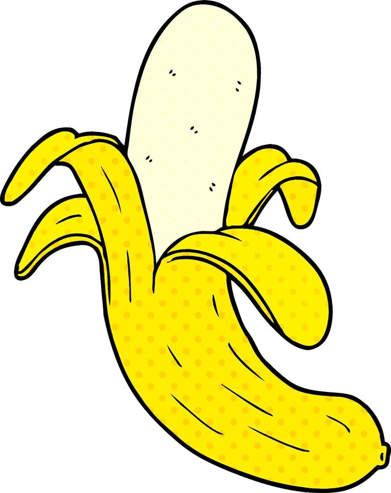plátano de dibujos animados de vector