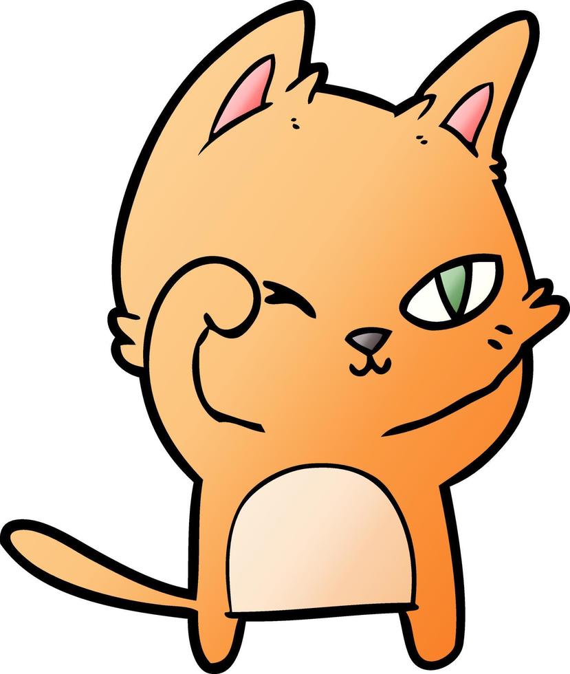 cartoon cat rubbing eye 12406348 Vector Art at Vecteezy